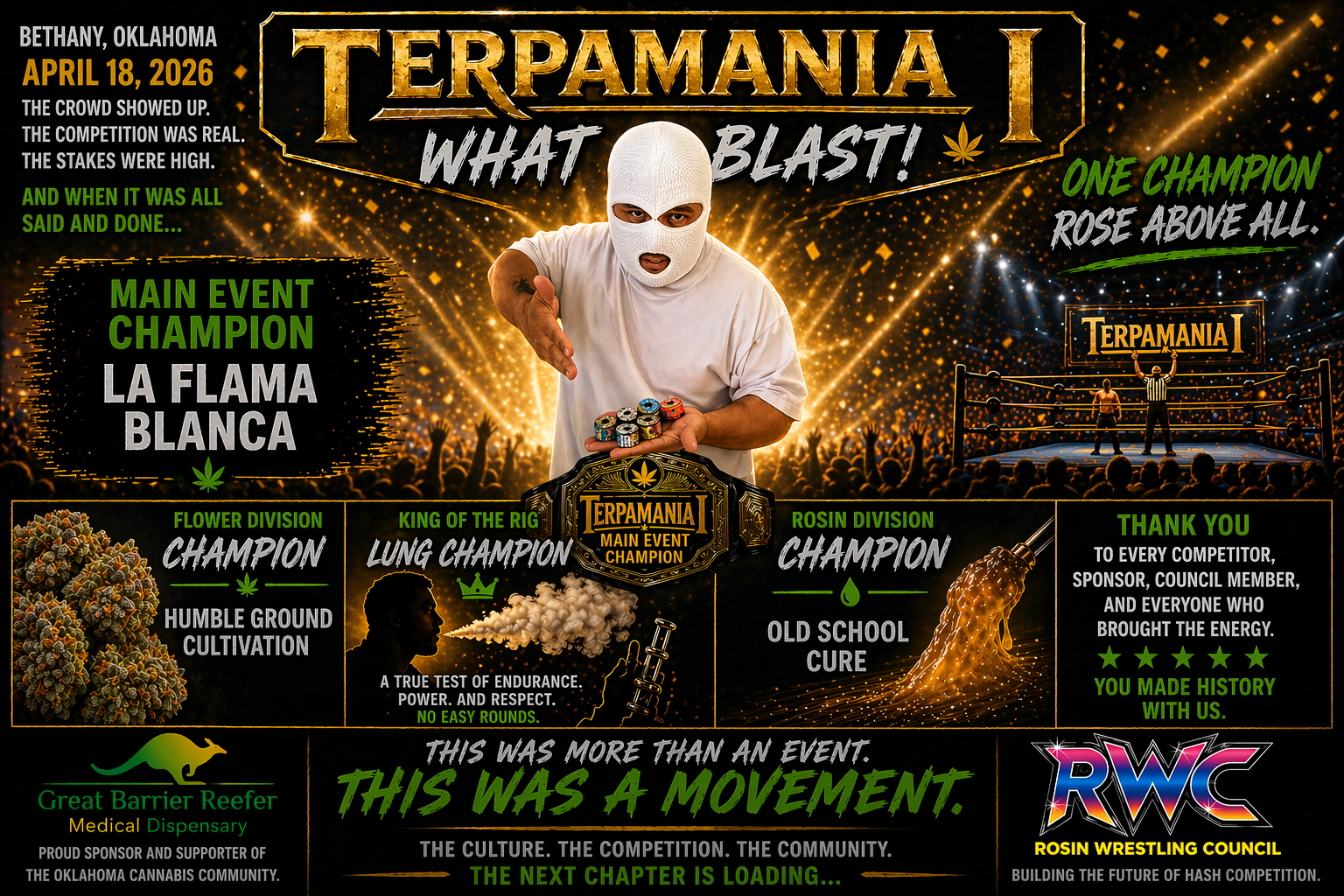 TERPAMANIA I — Oklahoma’s First Cannabis Clash of the Immortals